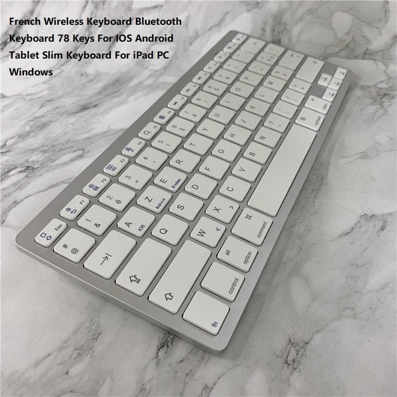 White Wireless Mini Bluetooth Keyboard - Wholesale Electronics