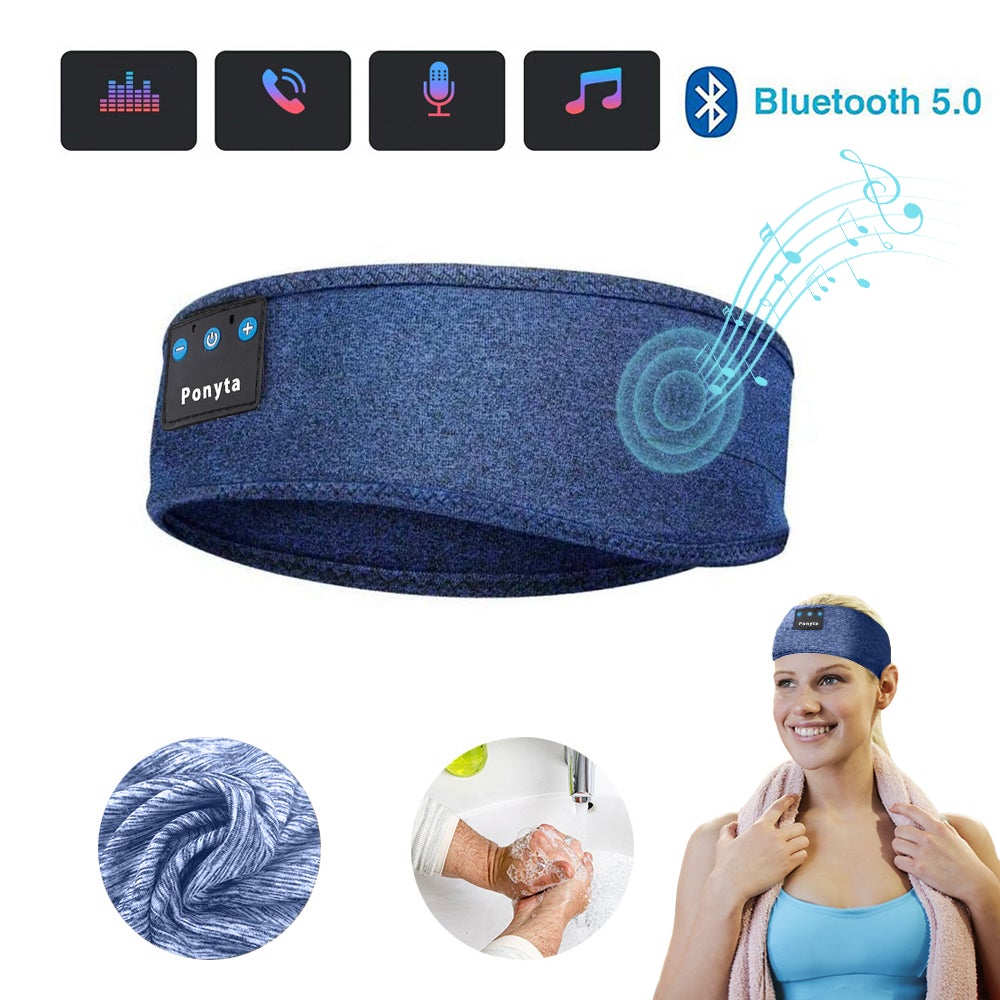 Wireless Bluetooth Sleeping Headphones Sports Headband Eye Mask - Wholesale Electronics