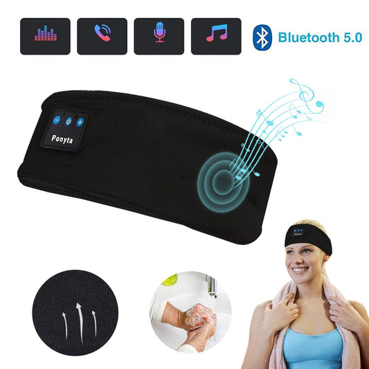 Wireless Bluetooth Sleeping Headphones Sports Headband Eye Mask - Wholesale Electronics