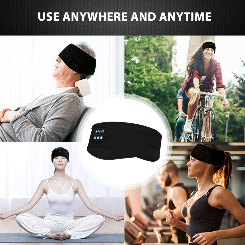 Wireless Bluetooth Sleeping Headphones Sports Headband Eye Mask - Wholesale Electronics