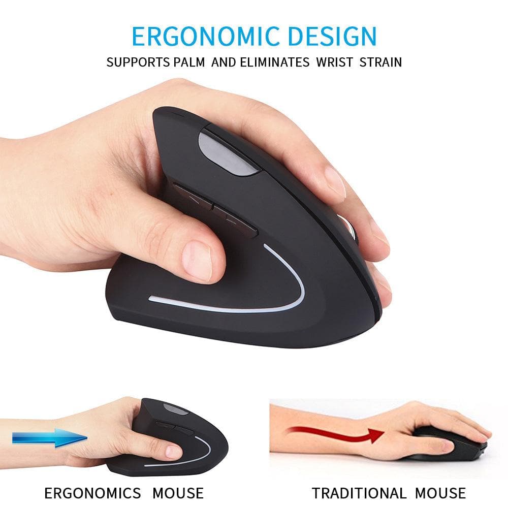 Wireless Mouse with Vertical Grip (Left) - Wholesale Electronics