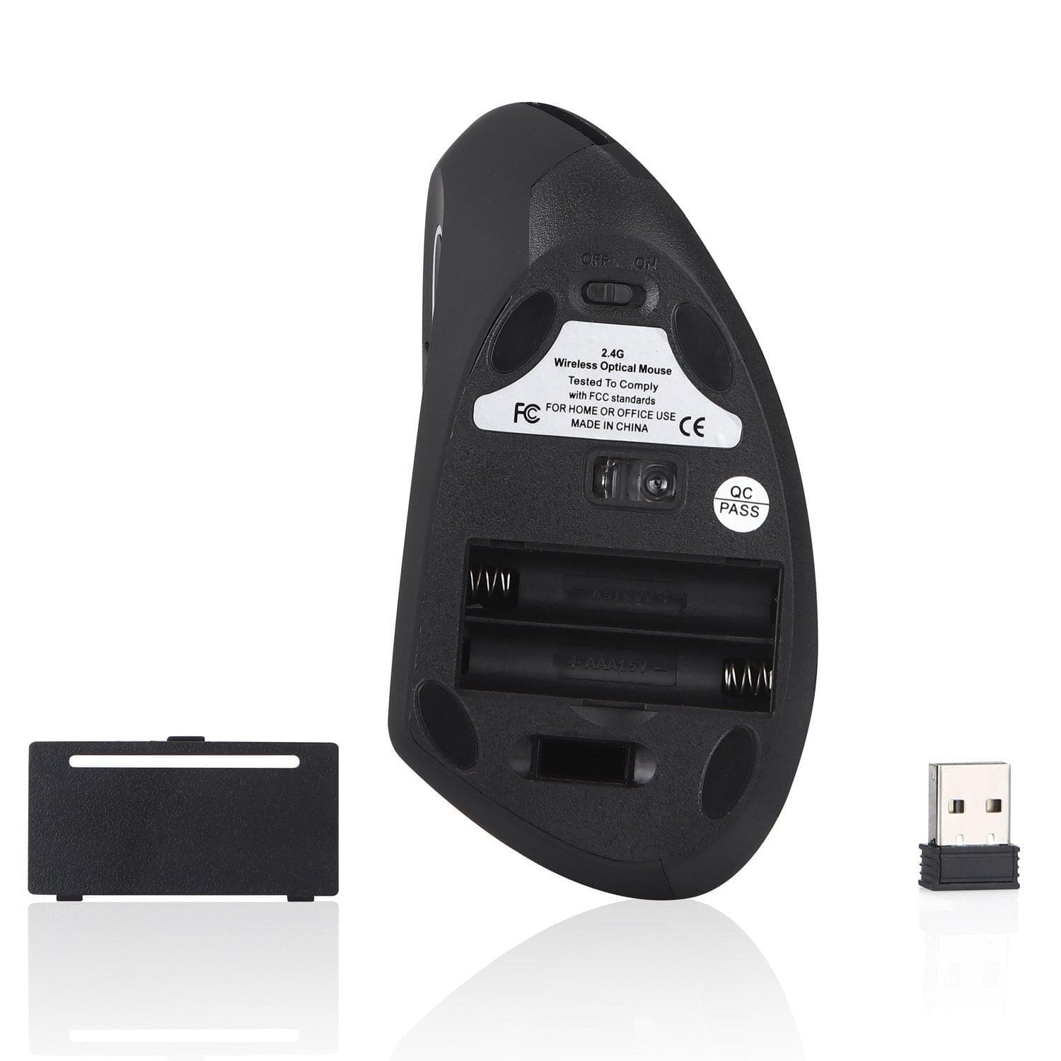 Wireless Mouse with Vertical Grip (Left) - Wholesale Electronics