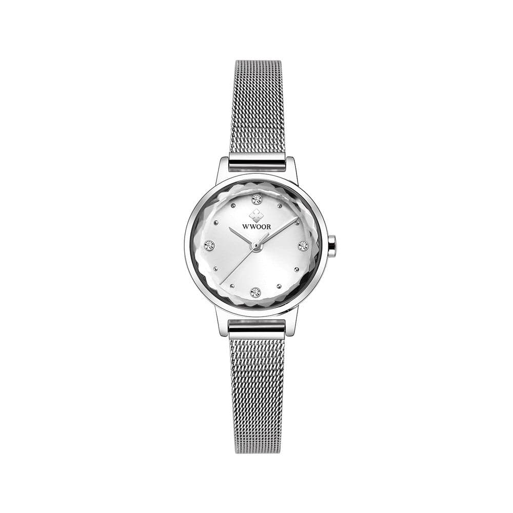 Women's Quartz Watch with Mesh Strap - Wholesale Electronics