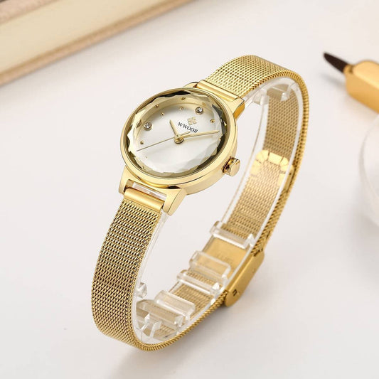 Women's Quartz Watch with Mesh Strap - Wholesale Electronics